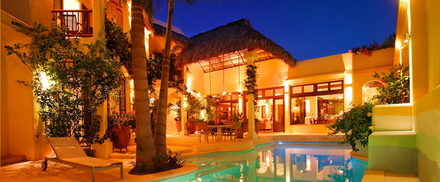 Villa entrance.
